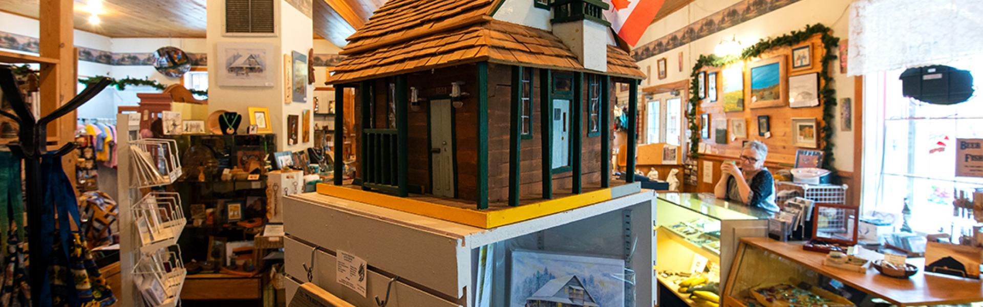 Locally-made crafts and products on display at Cariboo Keepsakes